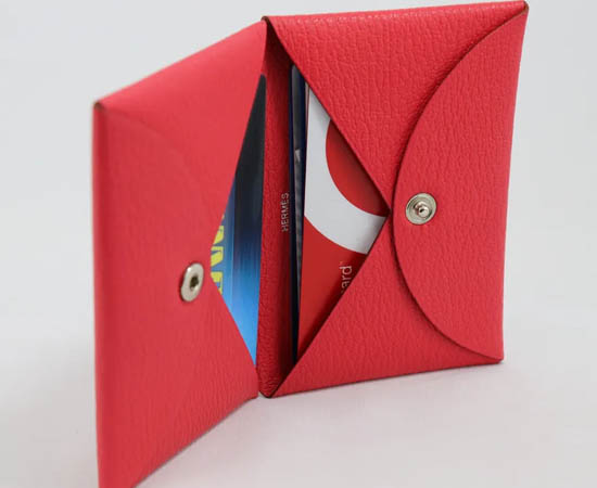 HERMES 2022 Calvi Duo Card Holder 'Le Lever' *New - Timeless Luxuries