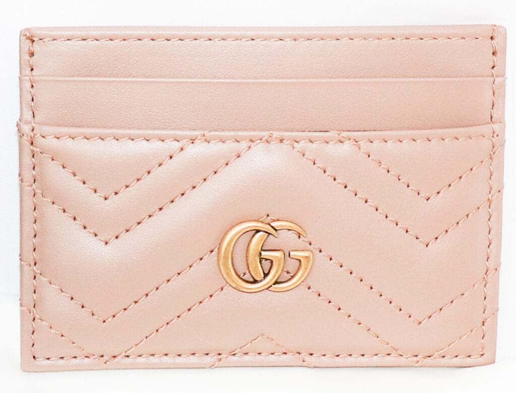 gg marmont leather card holder