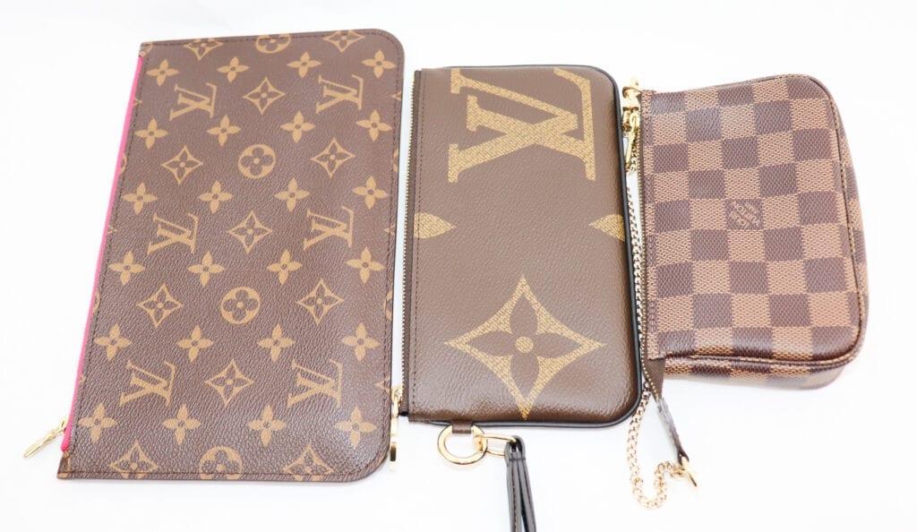 Louis Vuitton Trio Pouch Monogram Giant/Reverse/Mini Brown in Coated  Canvas/Cowhide Leather with Gold-tone - US